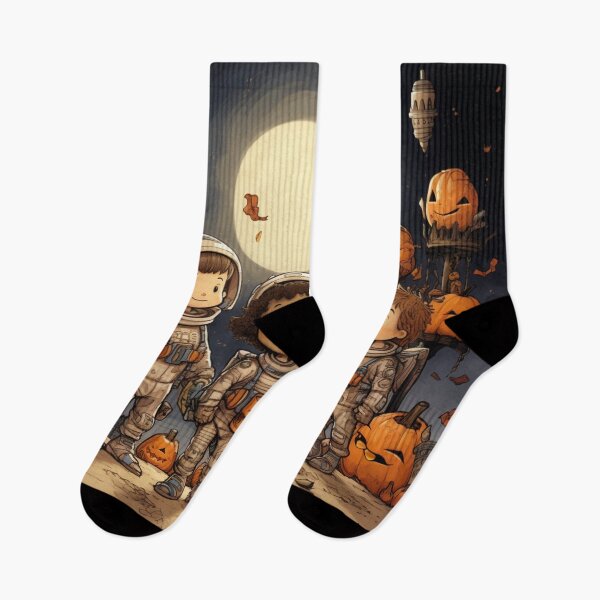 Item preview, Astronaut Kids Trick-or-Treating on Halloween designed and sold by yourfavdraw.