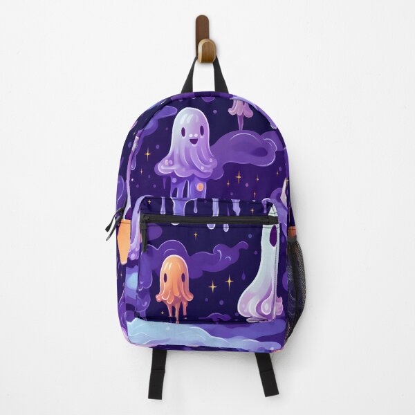 Item preview, "Enchanting Jelly Ghosts - Colorful Fantasy Realism on a Purple Background" designed and sold by alaa-mously.
