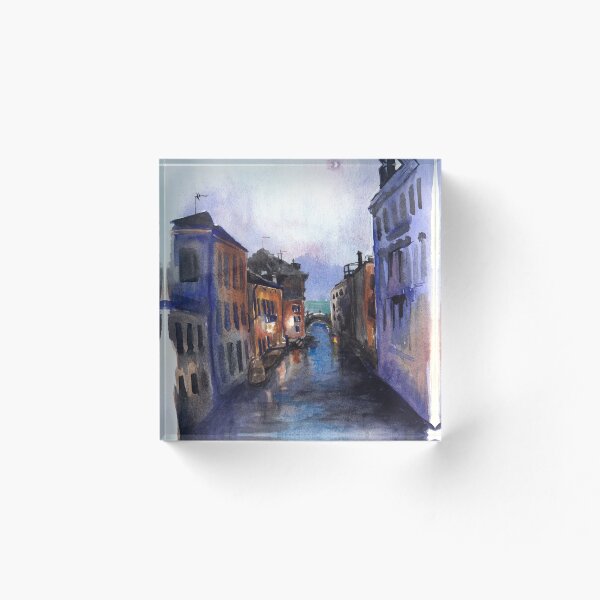 Artikelvorschau, Aquarell Venedig entworfen und verkauft von CissyArtCafe.
