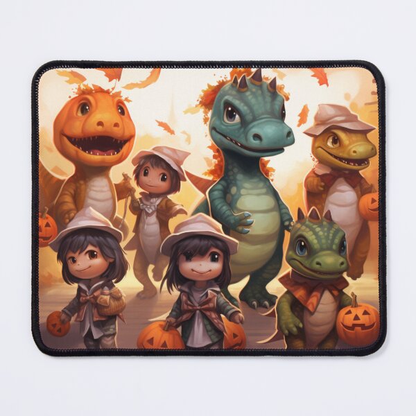 Item preview, Cute Trick-or-Treat Dinosaurs designed and sold by yourfavdraw.