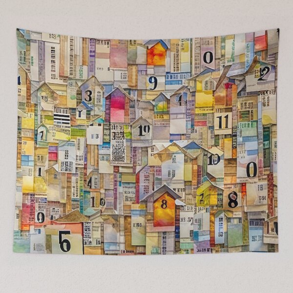 Item preview, Abstract Lotto Rhythms designed and sold by Natrual0903.