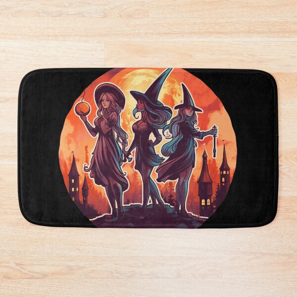 Item preview,  Three witches, happy halloween, witchees happy halloween designed and sold by PRYMULLART.