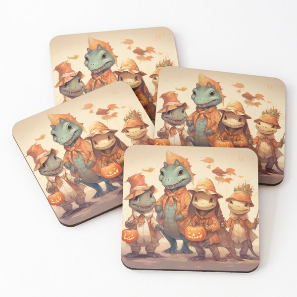Item preview, Cute Dinosaur Trick-or-Treaters designed and sold by yourfavdraw.