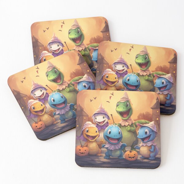 Item preview, Cute Dinosaur Trick-or-Treaters designed and sold by yourfavdraw.