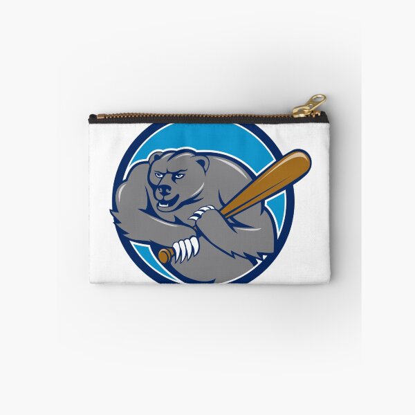 Item preview, Grizzly Bear Baseball Player Batting Circle Cartoon designed and sold by patrimonio.