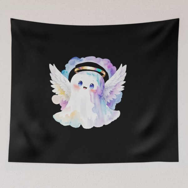 Item preview, Angel Ghost Halloween Kawaii designed and sold by pixclipart.