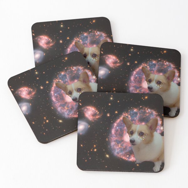 Item preview, Corgi in space  designed and sold by The Dark Vulpine Club.