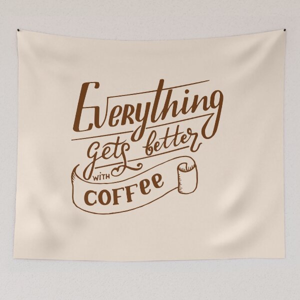 Item preview, everything gets better with coffee designed and sold by BookishSpace1.