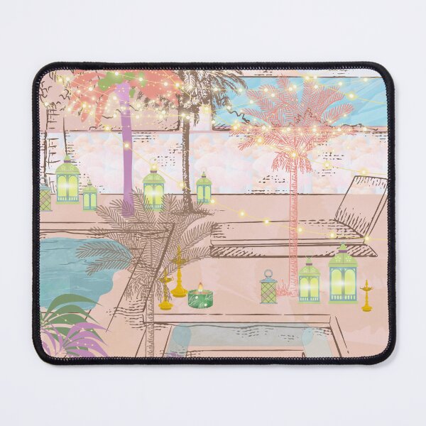 Item preview, Copy of Pool and palms, lanterns, water, designed and sold by Sugar Wisdom .