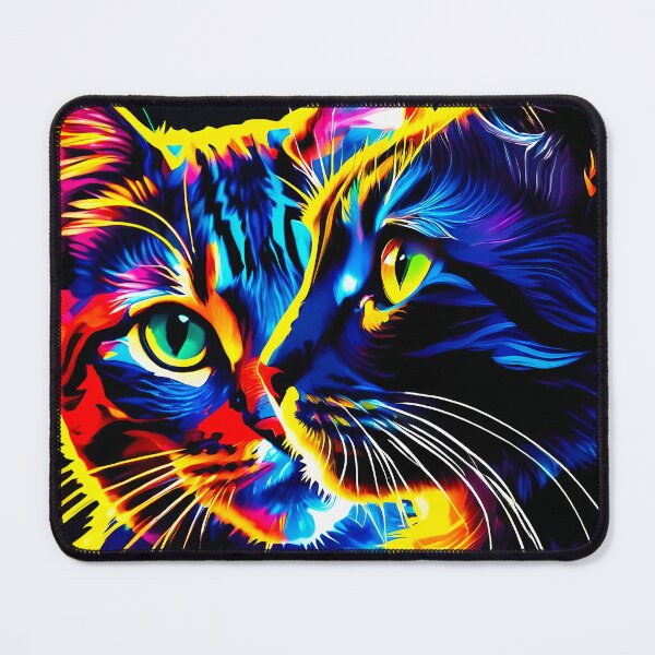 Item preview, 2 Tabby Cats - Stylized Backlit Design designed and sold by Image-Caption.