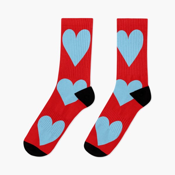 Item preview, Large BABY BLUE and RED LOVE HEARTS designed and sold by RachelMacht.
