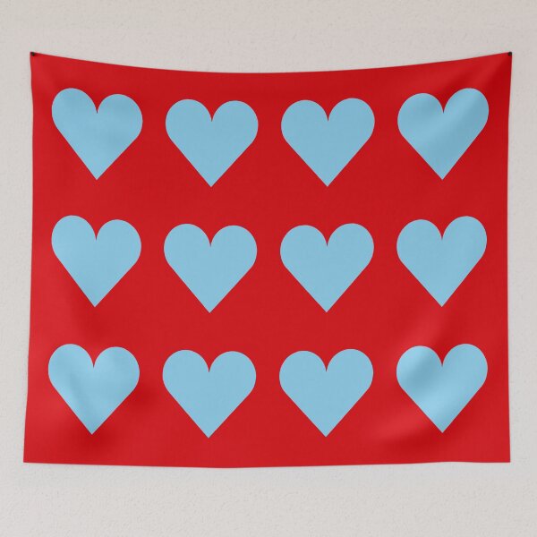 Artikelvorschau, Große BABY BLAU und ROTE LIEBE HERZEN entworfen und verkauft von RachelMacht.