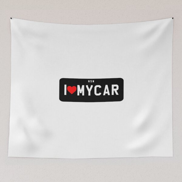 Item preview, NSW License Plate I Love My Car  designed and sold by DrivePosters.