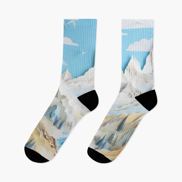 Item preview, Winter Aspen Abstract Art Lakes and Mountains designed and sold by PaperScaped.