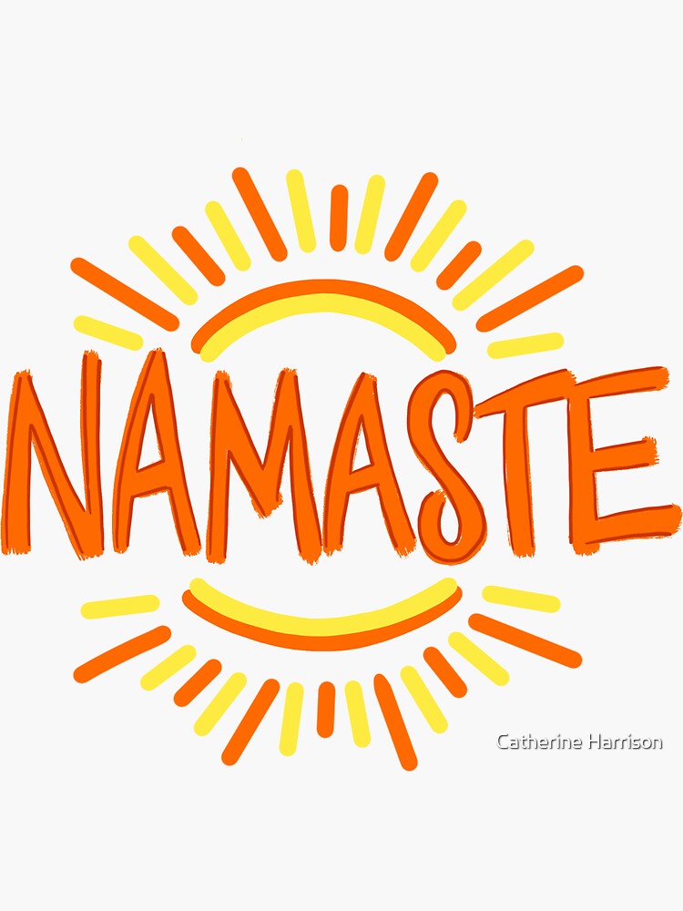 Namaste Sun Sticker