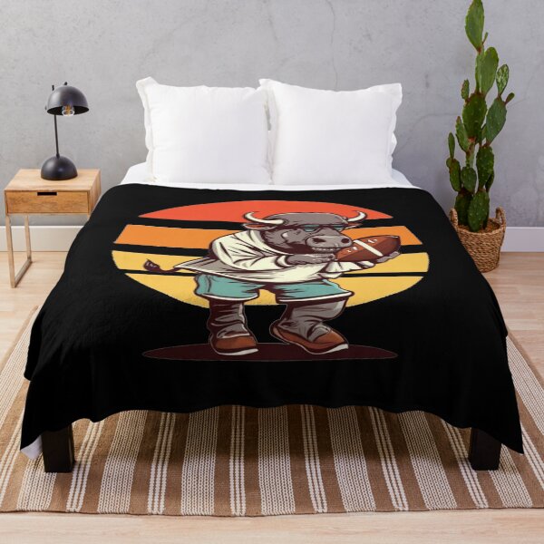 Item preview, Funny Cool Buffalo Playing Football Sports designed and sold by Nature's Fancy.