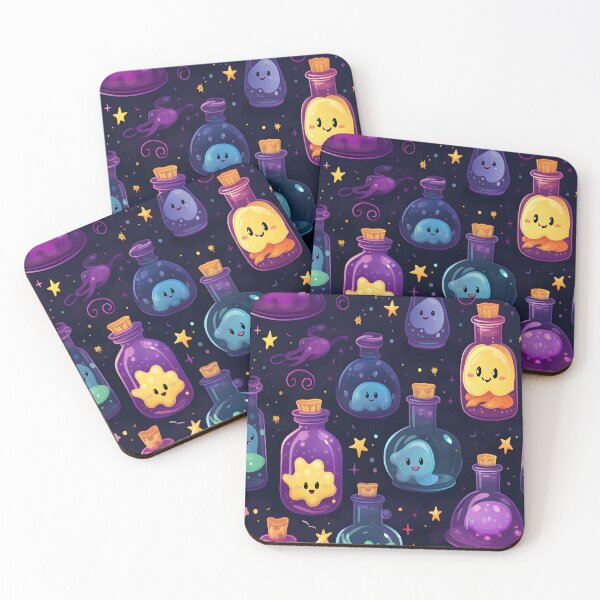 Item preview, Enchanting Witch's Potion Bottles Seamless Pattern designed and sold by alaa-mously.