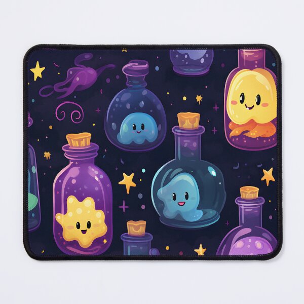 Item preview, Enchanting Witch's Potion Bottles Seamless Pattern designed and sold by alaa-mously.