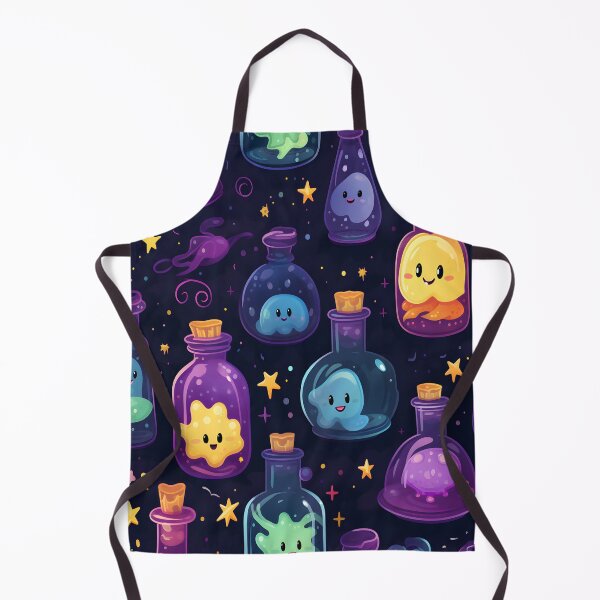 Item preview, Enchanting Witch's Potion Bottles Seamless Pattern designed and sold by alaa-mously.