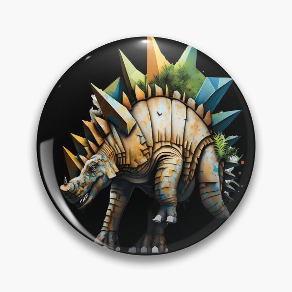 Item preview, Stegosaurus, a dinosaur distinguished by the row of plates running down its back designed and sold by MVDigitalArt.
