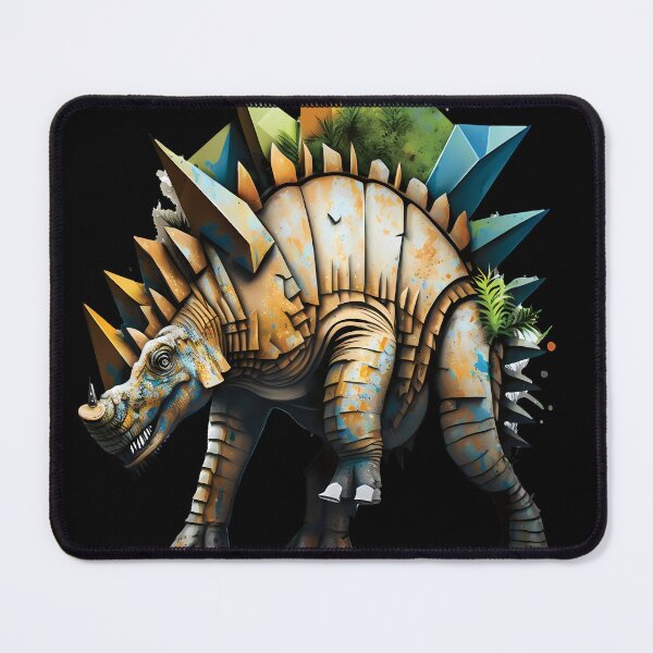 Item preview, Stegosaurus, a dinosaur distinguished by the row of plates running down its back designed and sold by MVDigitalArt.