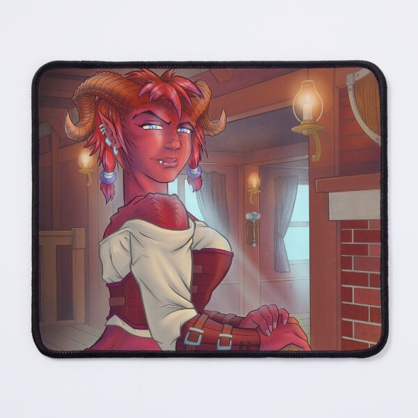 Item preview, Tiefling pinup designed and sold by Powers Art.