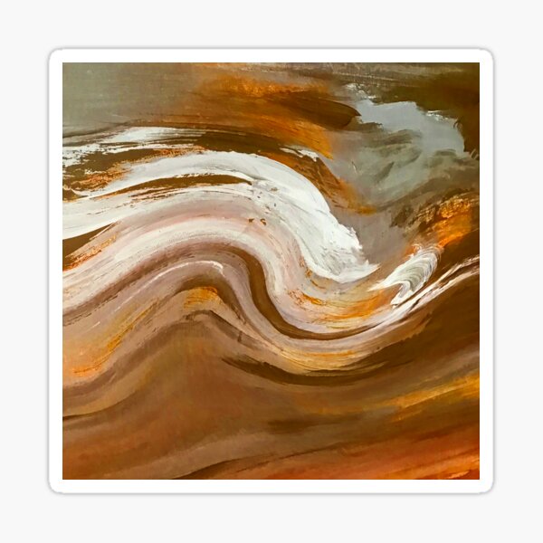 Item preview, Pumpkin Nutmeg Spice Colored Swirls Abstract Modern Art   designed and sold by DEC02.