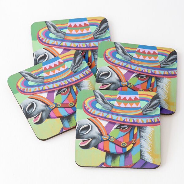 Item preview, Funny Colorful Burro with Sombrero Abstract designed and sold by Nature's Fancy.