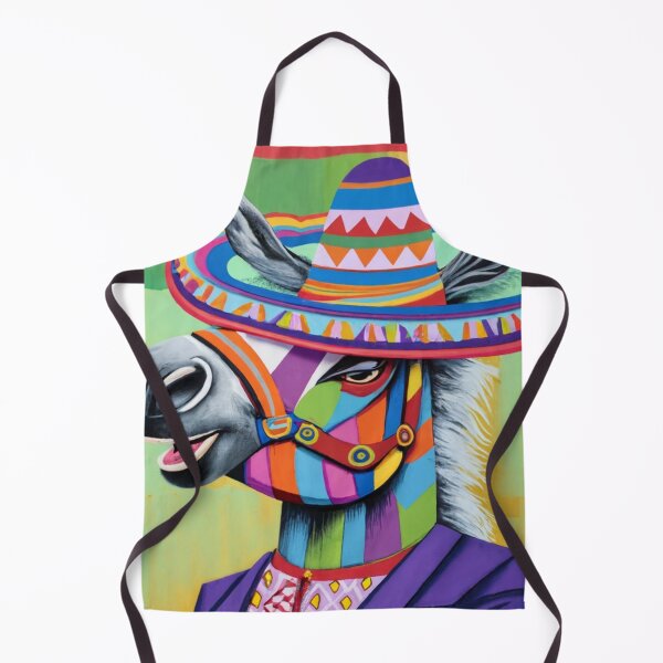 Item preview, Funny Colorful Burro with Sombrero Abstract designed and sold by Nature's Fancy.