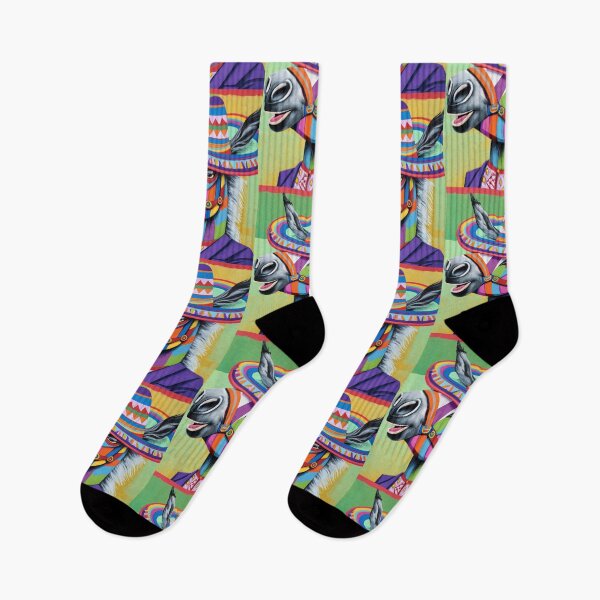 Item preview, Funny Colorful Burro with Sombrero Abstract designed and sold by Nature's Fancy.