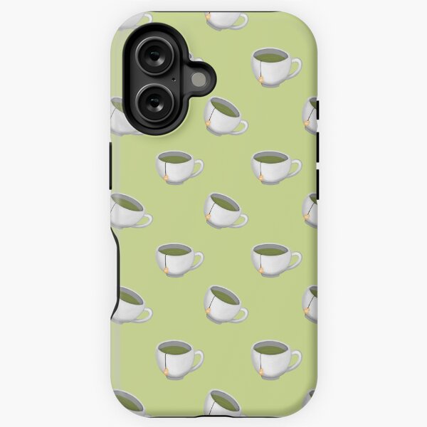 Green Tea Serenity pattern iPhone Tough Case