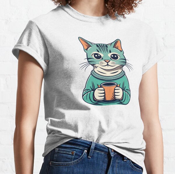 Item preview, Drinking Cat designed and sold by TeeHeeHaven.