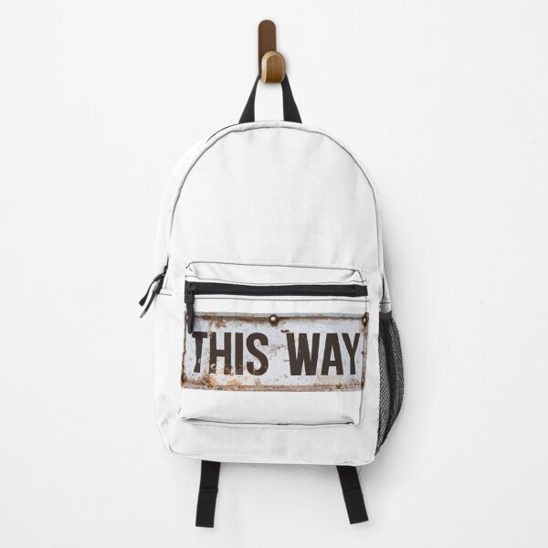 Item preview, This Way Corroded Metal Sign Rusty Black White Shabby designed and sold by mac-ondo.
