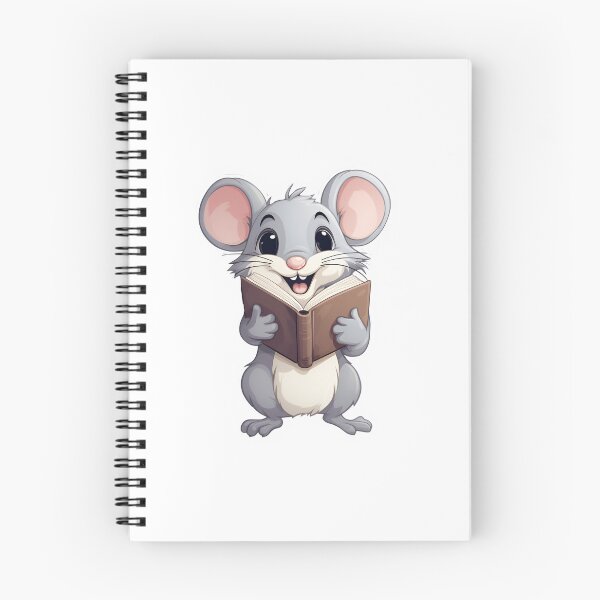 Item preview, happy rat holding book sticker designed and sold by ZEGHO.