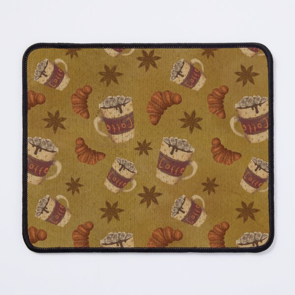 Item preview, Warm coffee and croissant pattern designed and sold by Yuliya Papova.