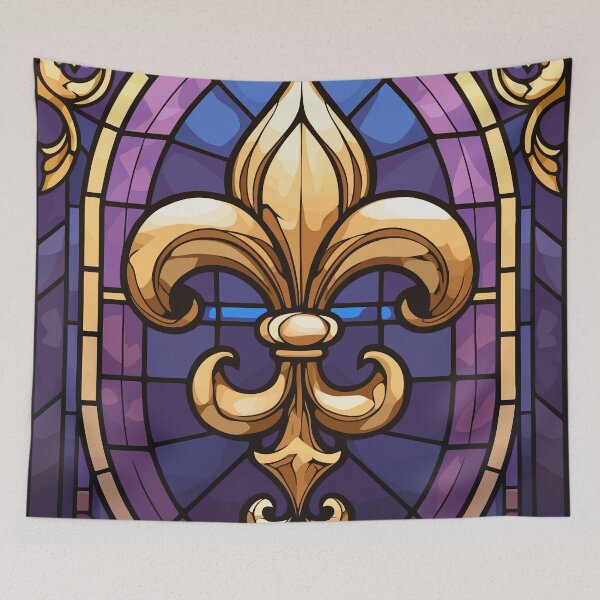 Item preview, Fleur de lis Stained Glass 3 designed and sold by muskitt.