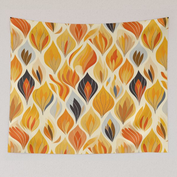 Item preview, Autumnal Retro Vibes: 70s Cotton-Inspired Design II designed and sold by obstinator.