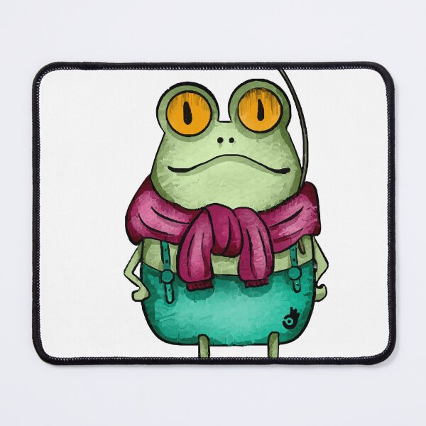 Artikelvorschau, kleiner Frosch und Lotusblatt entworfen und verkauft von lamaxjannine.