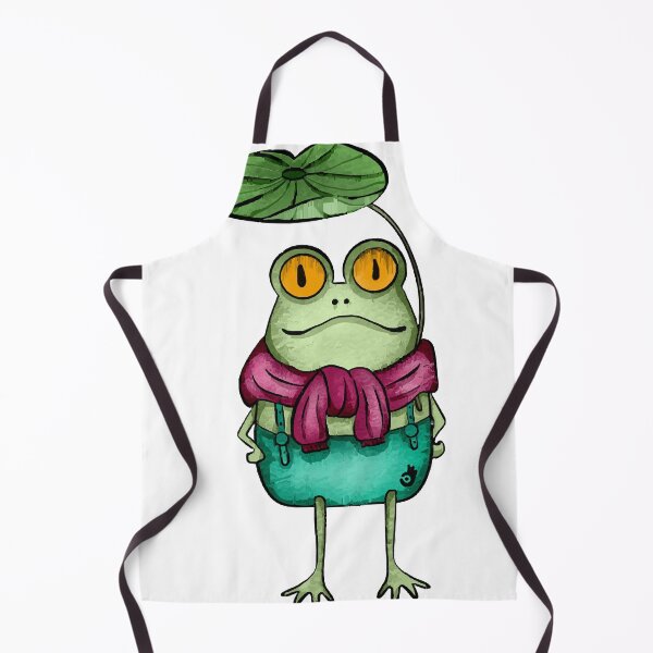 Item preview, little frog and lotus leaf designed and sold by lamaxjannine.