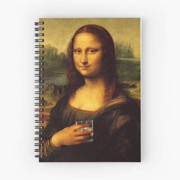 Item preview, Whiskey Mona Lisa Sipping Whiskey Lovers designed and sold by AlquimiaDesign.