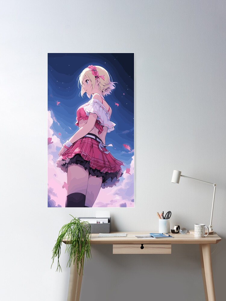 Anime Girl Bedroom Print Aesthetic Anime Art -  Portugal