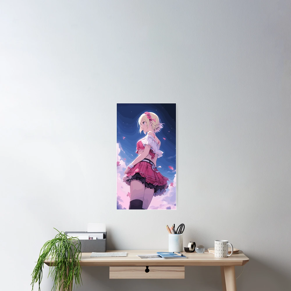 Anime Girl Bedroom Print Aesthetic Anime Art -  Portugal