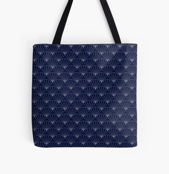 Goyard - Blue Leather Geometric Totebag on Designer Wardrobe