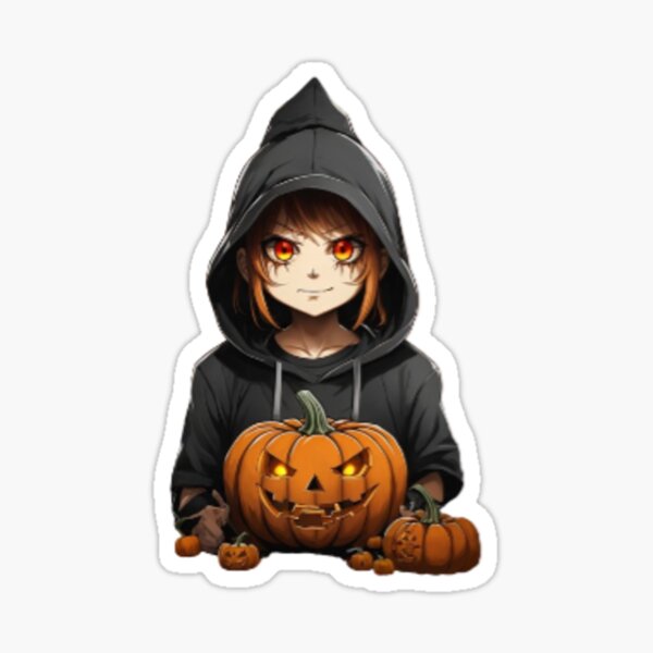 anime cute girl halloween theme – LINE stickers | LINE STORE