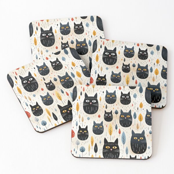 Item preview, Autumnal Cat Print designed and sold by Inky-Spiration.