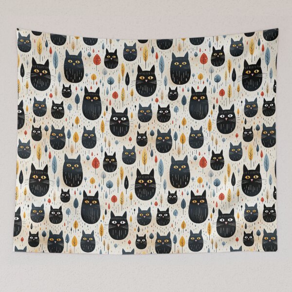 Item preview, Autumnal Cat Print designed and sold by Inky-Spiration.