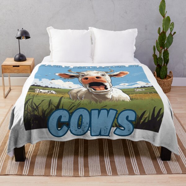 Item preview, Easily Distracted by Cows designed and sold by Lab4YourStyle.