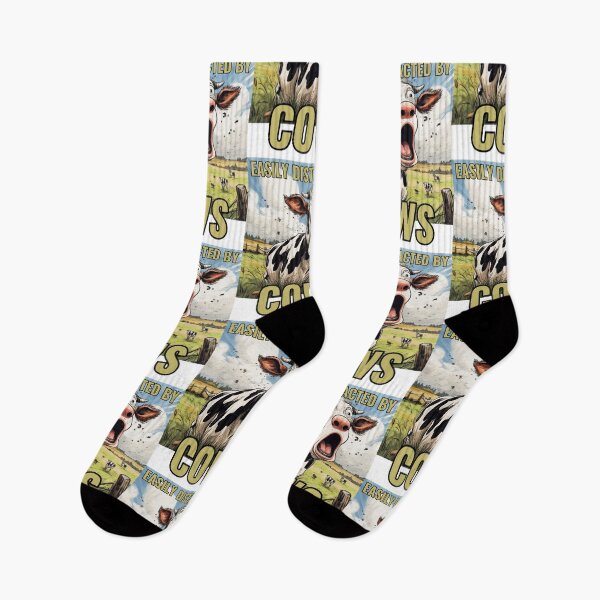 Item preview, Easily Distracted by Cows designed and sold by Lab4YourStyle.