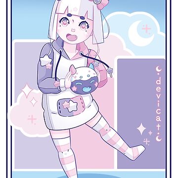 Artwork thumbnail, CandiCat Chibi Pumpkin Party • 2023 by Devi Cat