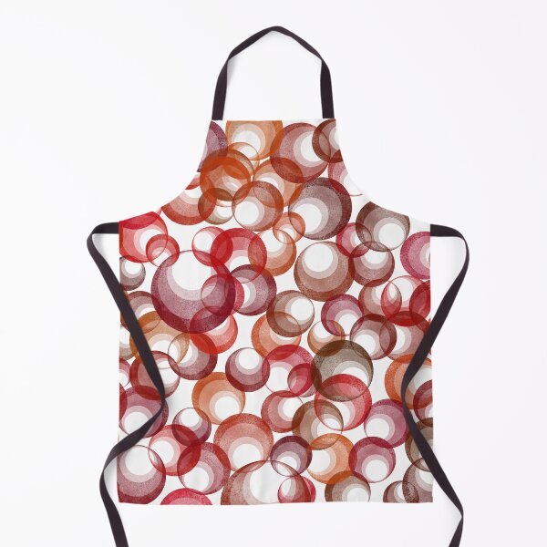 Item preview, Abstract red and brown bubbles in autumn colours designed and sold by Kate1art.